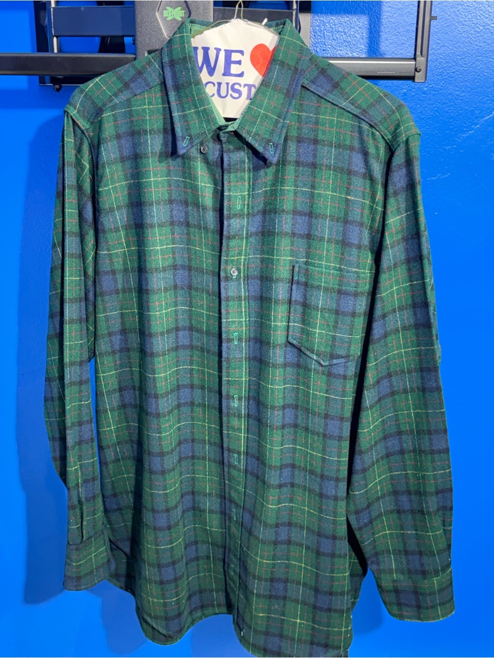 Title: VTG Woolrich Made in USA Wool Blend Plaid Flannel Shirt